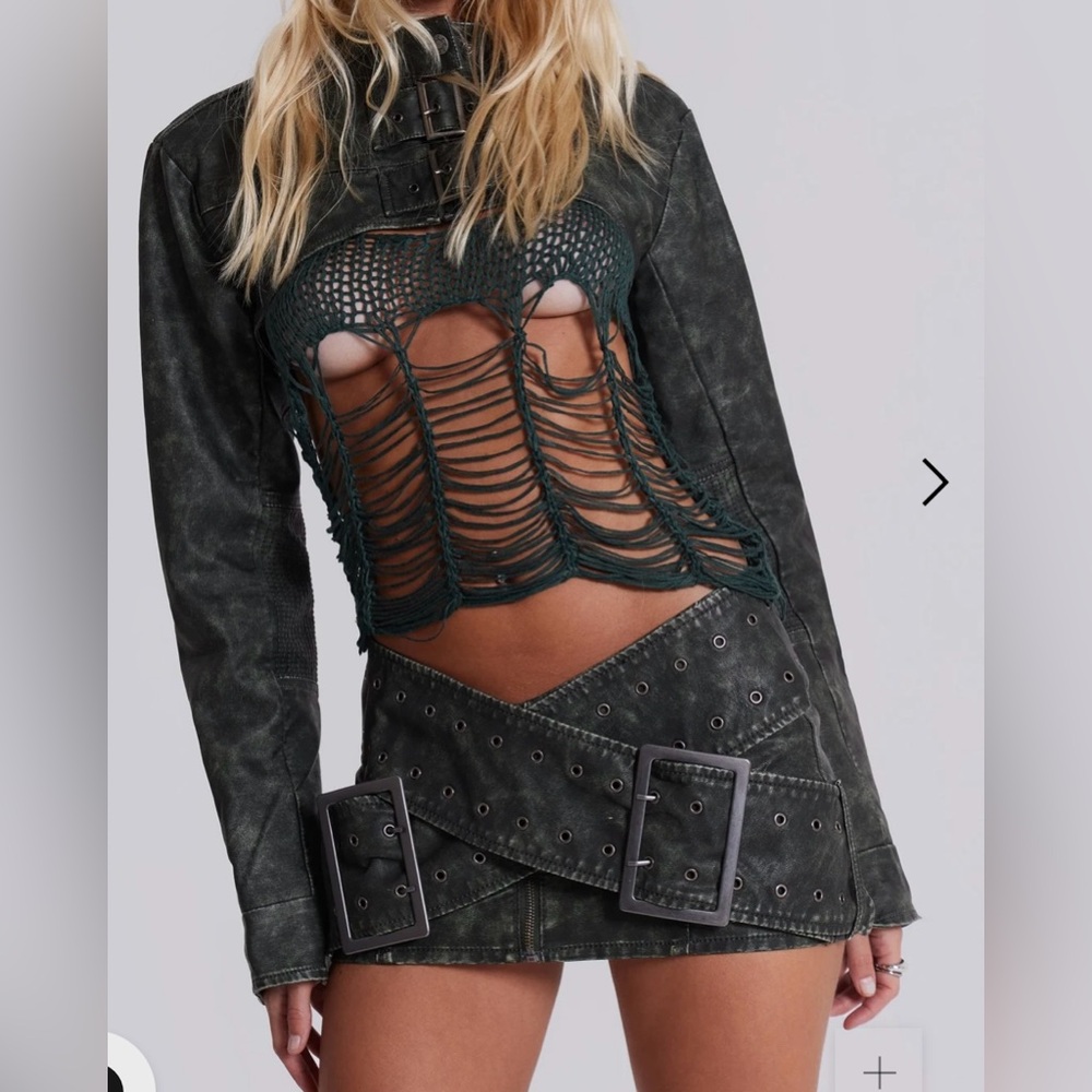 Jaded London Assassin micro mini skirt. Size UK4, US xs. New